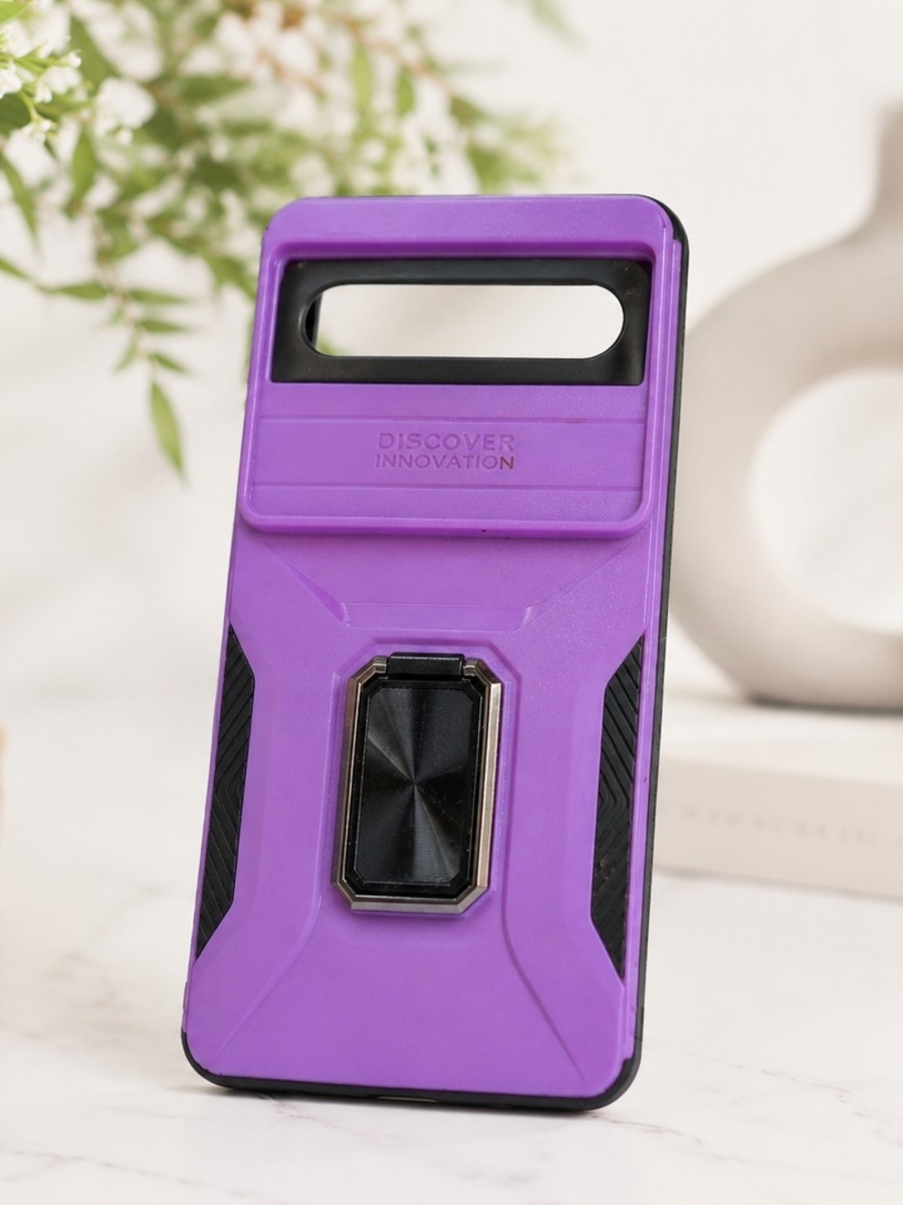 Purple Protective Phone Case with Kickstand